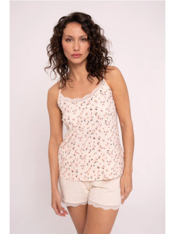 PIJAMA CORTO TIRANTES MANCHAS